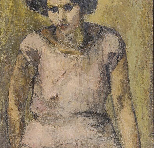 ENRIQUETA PETIT-MUJER EN ROSA